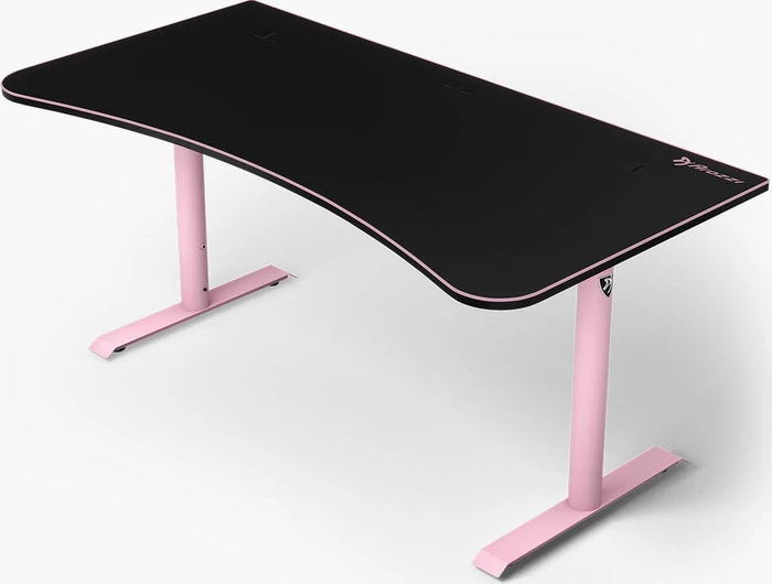 Arozzi Arena Gaming Desk Schreibtisch 160x82cm schwarz/pink