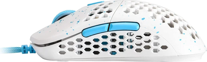 HK Gaming Mira-M Gaming Mouse Massalia weiß/hellblau, USB