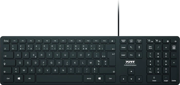 Port Designs PORT Connect Executive Office Keyboard, schwarz, USB, FR