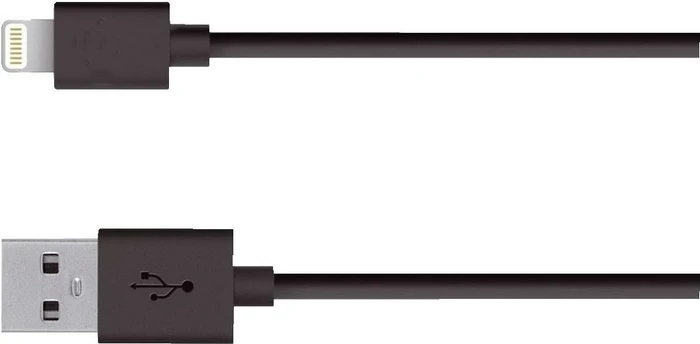MediaRange Lade- und Datenkabel USB 2.0 auf Apple Lightning Stecker 1.0m schwarz