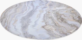 Arozzi Zona Bodenschutzmatte, White Marble, rund, weich