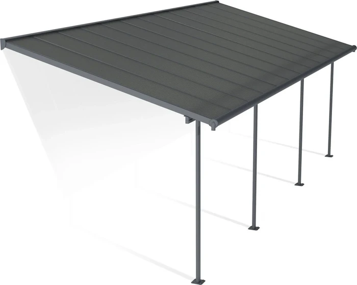 Palram Canopia Capri Terrassenüberdachung grau