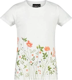 CMP Slub Jersey T-Shirt kurzarm bianco/malva (Junior)