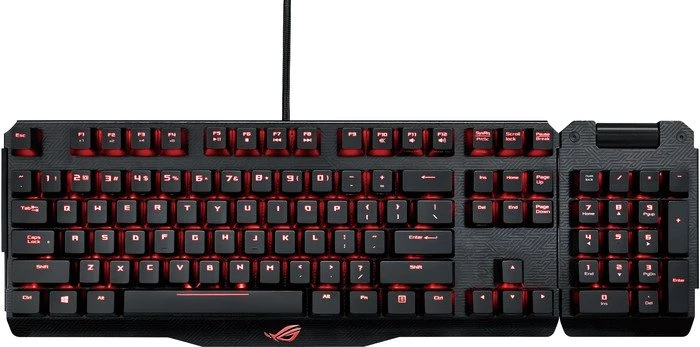ASUS ROG Claymore, LEDs RGB, MX RGB RED, USB, DE