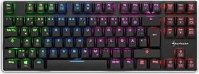 Sharkoon PureWriter TKL RGB, Kailh Choc LOW PROFILE RED, USB, DE