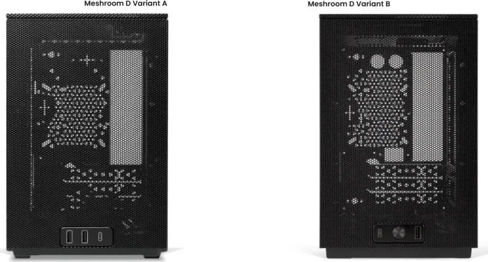 SSUPD Meshroom D, weiß, Variant B, 1x USB-C 3.2, 1x USB-A 3.0, Mini-ITX