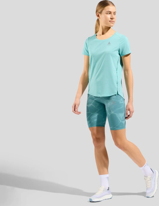Odlo Zeroweight Chill-Tec Funktionsshirt kurzarm aqua haze (Damen)