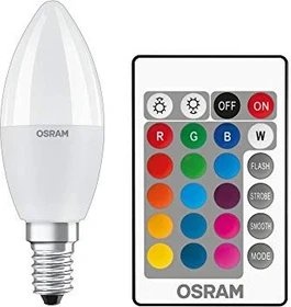 Osram Ledvance LED Star+ Classic B 25 5.5W/827 E14 FR RGBW, 4 Stück