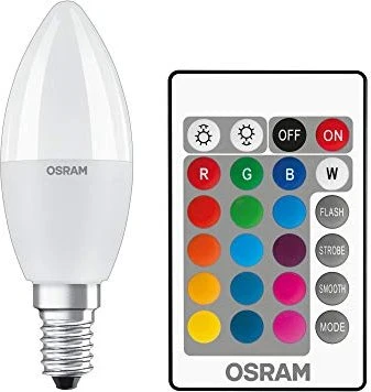 Osram Ledvance LED Star+ Classic B 25 5.5W/827 E14 FR RGBW, 4 Stück