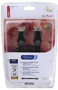 Vivanco HDHD/075-14-N High Speed mit Ethernet HDMI 1.4 Kabel, 0.75m