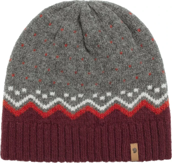 Fjällräven Övik Knit Mütze dark garnet