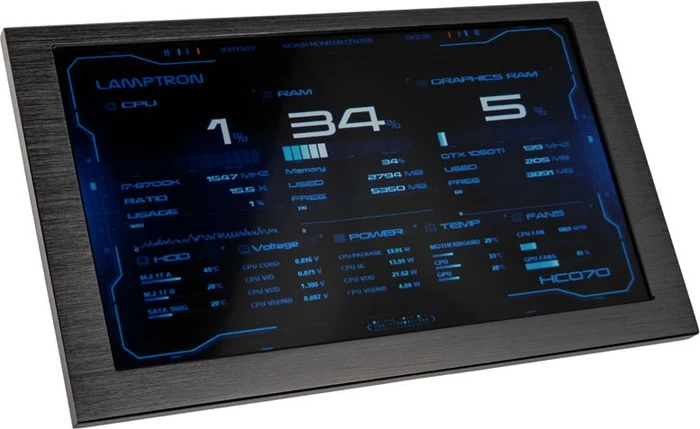 Lamptron HC070 Hardware Monitor, 7"