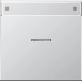 Jung Serie LS Wippe mit Lichtleiter und Schriftfeld 1fach, Aluminium