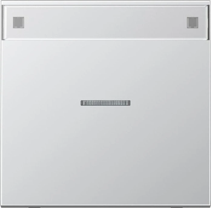 Jung Serie LS Wippe mit Lichtleiter und Schriftfeld 1fach, Aluminium