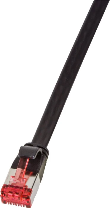 LogiLink Slimline Flach-Patchkabel, Cat6a, U/FTP, RJ-45/RJ-45, 5m, schwarz