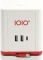 Olympia IOIO SW 1000 Steckdosenwürfel mit integriertem USB-C Ladekabel, 3-fach, 2x USB-C/2x USB-A, 1.5m, weiß/rot Vorschaubild