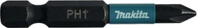 Makita Impact Black Kreuzschlitz Bit 1/4", PH1x50mm, 2 Stück