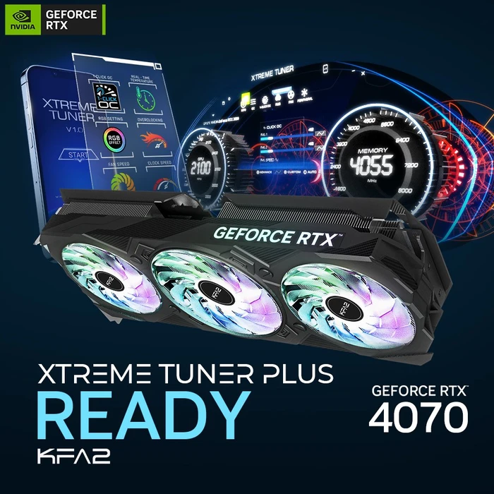 KFA2 GeForce RTX 4070 EX Gamer (1-Click OC), 12GB GDDR6X, HDMI, 3x DP, bulk
