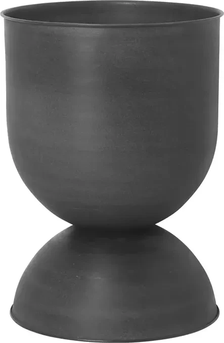 Ferm Living Hourglass Blumentopf S 30cm schwarz
