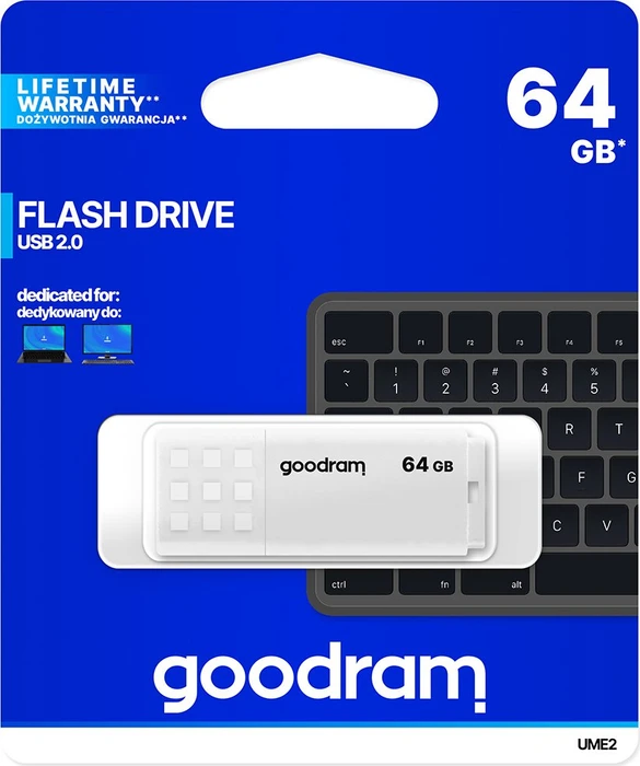 goodram UME2 64GB weiß, USB-A, USB 2.0