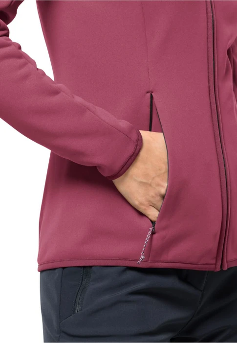 Jack Wolfskin Baiselberg Hoody FZ Jacke sangria red (Damen)