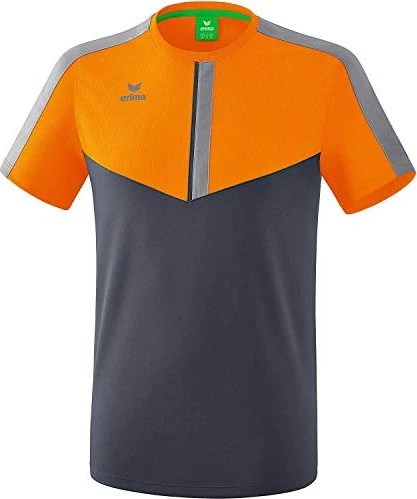 Erima Squad Funktionsshirt kurzarm new orange/slate grey/monument grey (Herren)