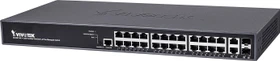 Vivotek VivoCam L2+ Series Rackmount Gigabit Managed Switch, 24x RJ-45, 2x RJ-45/SFP, 370W PoE+ (AW-GEV-267A-370)