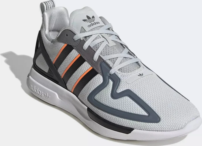 adidas ZX 2K Flux clear grey/core black/signal orange (Herren)