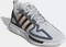 adidas ZX 2K Flux clear grey/core black/signal orange (Herren) Vorschaubild