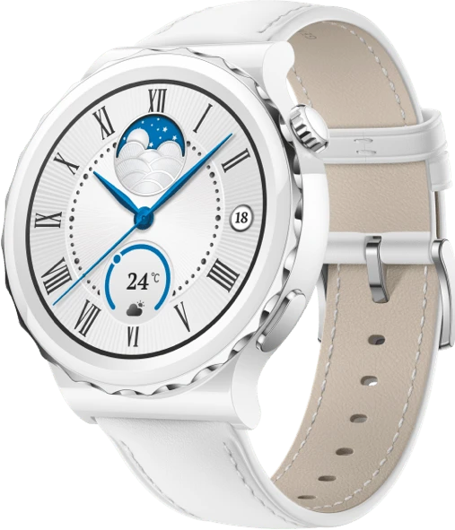 Huawei Watch GT 3 Pro Ceramic 43mm White Leather