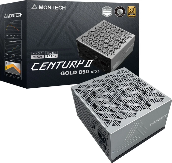 Montech Century II Gold 850W, ATX 3.1