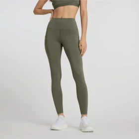 New Balance Sleek Pocket High Rise 27" Legging Hose lang dark olivine (Damen)