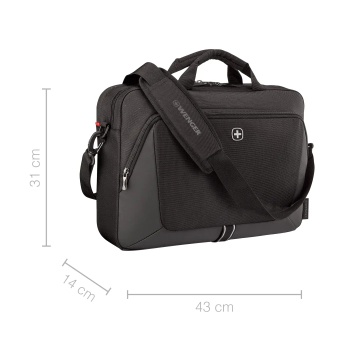Wenger XE Brief 16" Laptop-Aktentasche, schwarz