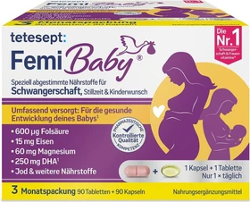 Tetesept Femi Baby Tabletten + Kapseln, 180 Stück (2x 90 Stück)