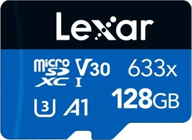 Lexar High-Performance 633x R100/W45 128GB Kit, UHS-I U3, A1, Class 10