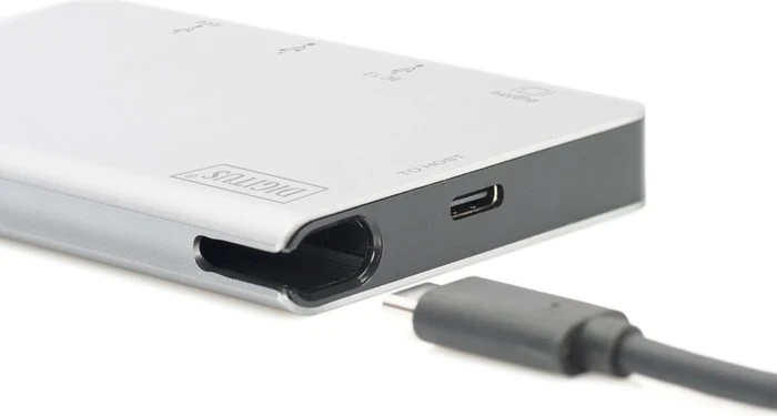 Digitus Multiport Travel Dock, USB-Hub, Dual-Slot-Cardreader, USB-C 3.0 [Buchse]