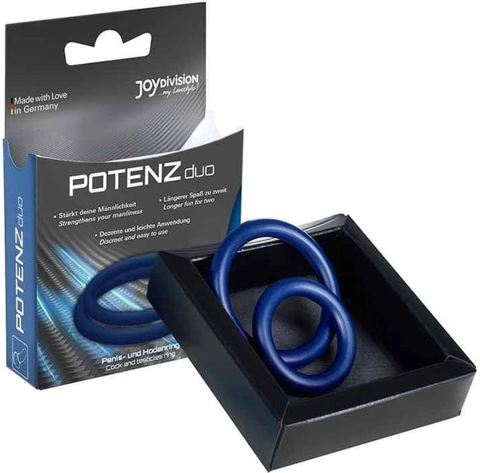 Joydivision POTENZduo Penisring mittel blau (15632)