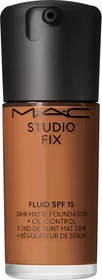 MAC Studio Fix Fluid 24HR Matte Foundation + Oil Control NW43 LSF15, 30ml