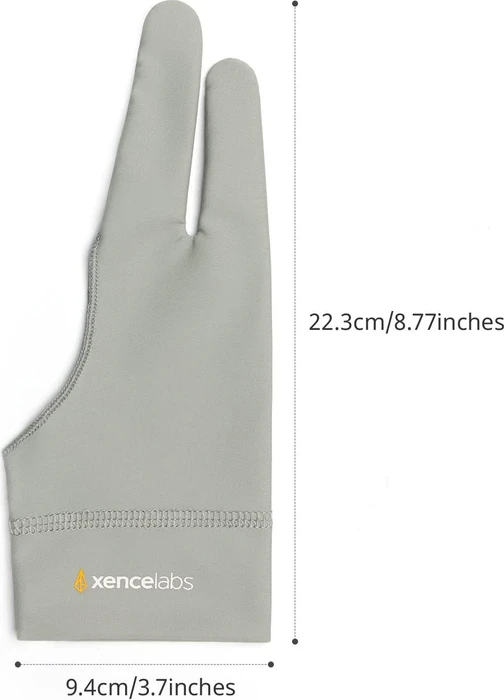 Xencelabs Drawing Glove, Zeichenhandschuh, Medium, grau