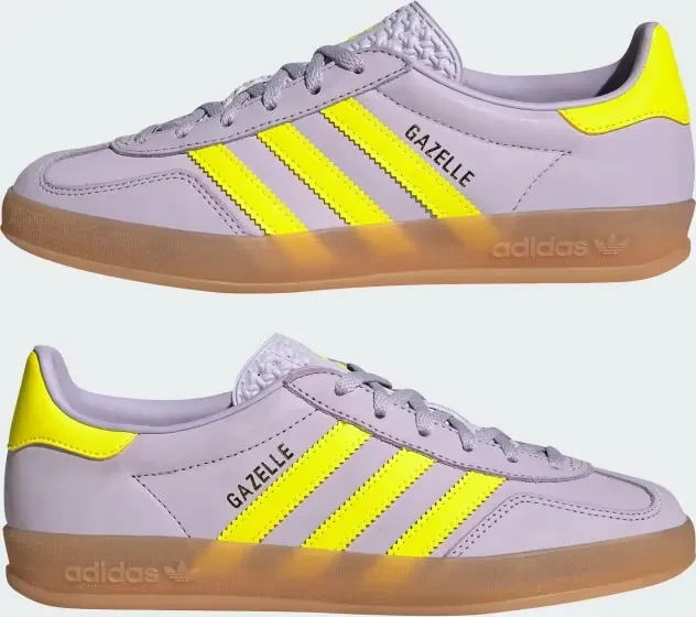 adidas Gazelle Indoor silver dawn/solar yellow/gum