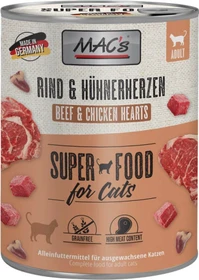 MAC's Cat Rind und Hühnerherzen, 4.80kg (6x 800g)