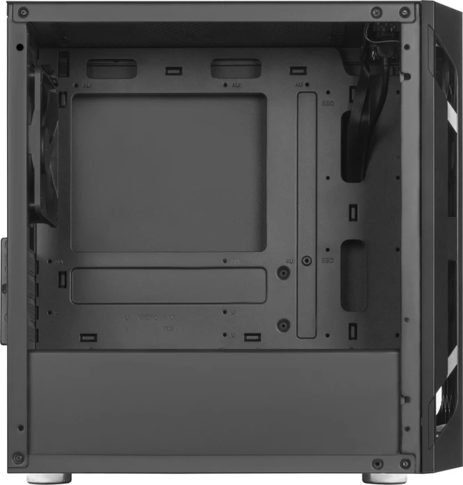SilverStone Fara H1M, schwarz, Glasfenster