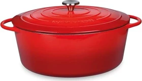 Küchenprofi Provence Bratentopf oval 48.5x33.5cm 12.5l rot