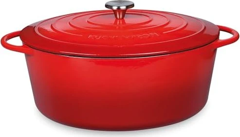 Küchenprofi Provence Bratentopf oval 48.5x33.5cm 12.5l rot