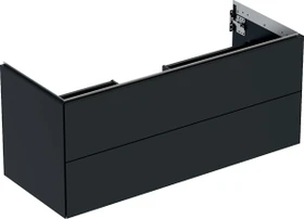 Geberit ONE Unterschrank für Waschtisch, mit zwei Schubladen, 120cm, schwarz/lackiert matt