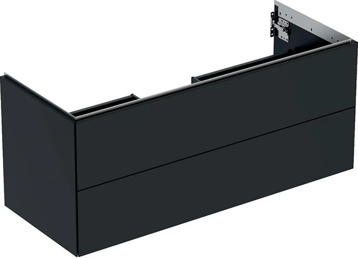 Geberit ONE Unterschrank für Waschtisch, mit zwei Schubladen, 120cm, schwarz/lackiert matt