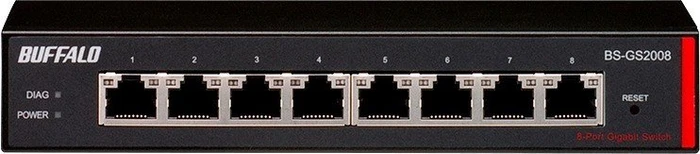 Buffalo BS-GS Desktop Gigabit Smart Switch, 8x RJ-45