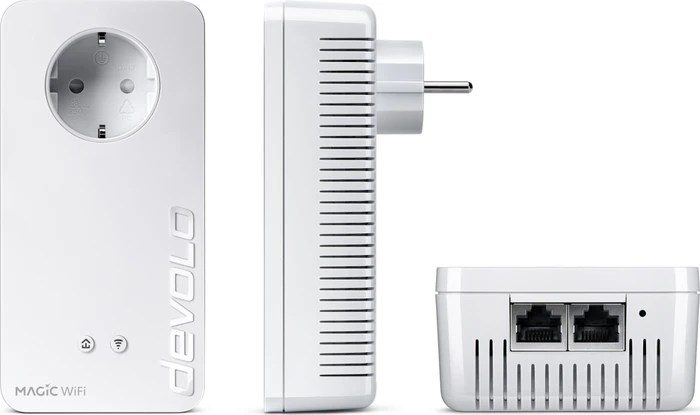 devolo Magic 2 WiFi Streaming Kit, Powerline/WLAN-Access Point und 2x Powerline-Adapter Set, 3er-Bundle