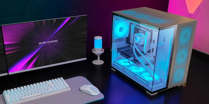 Mars Gaming MC-NOVA2 White, Glasfenster