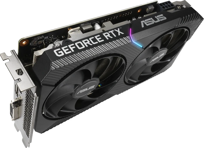 ASUS Dual GeForce RTX 2060 Mini, DUAL-RTX2060-6G-MINI, 6GB GDDR6, DVI, HDMI, DP